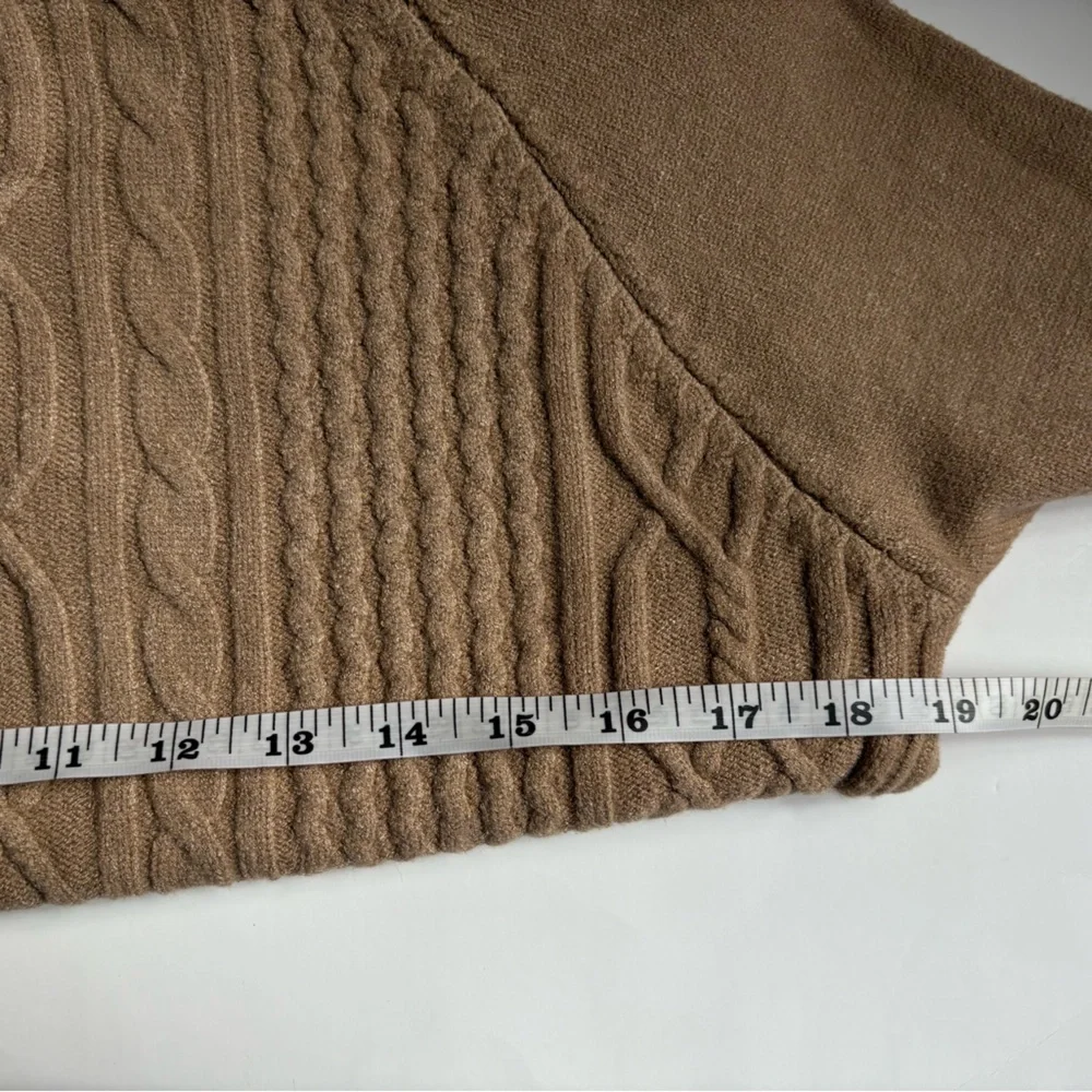 Victoria Camel Cable Knit Sweater